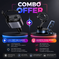 4in1 Car Charger + Magnetic Phone Holder Combo 🥳✅